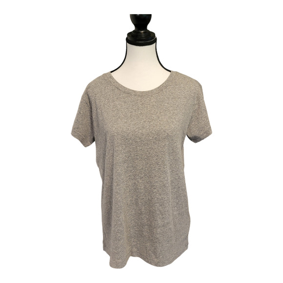 Madewell Womens Tee Small Gray Triblend Ex-Boyfriend Short Sleeve Minimalist - Picture 1 of 11